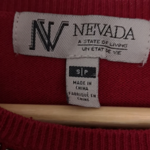 Cotton Blend Sweater with Beaded Neckline - Picture 3 of 4